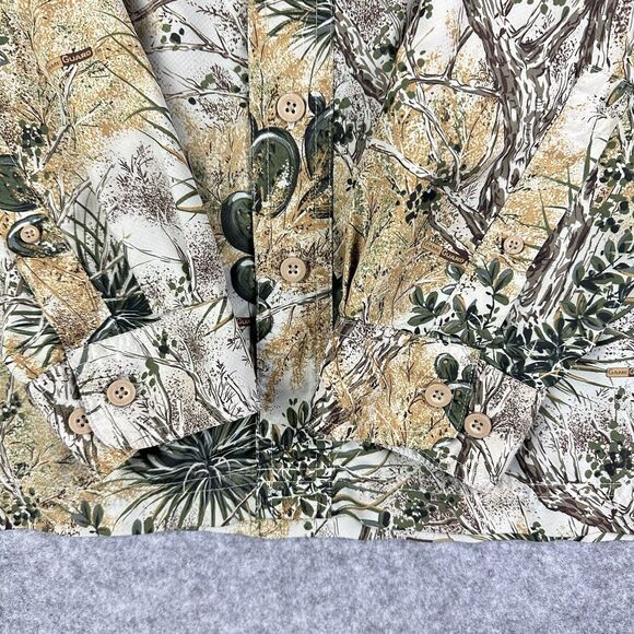 Game Guard Shirt Mens M Desert Camo Performance Vented Pockets Beach Boat STAIN* - Picture 5 of 12